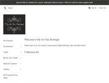 Tablet Screenshot of mysochicboutique.com